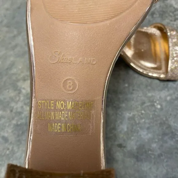 Elegant Gold Glitter Heels - Picture 8 of 8